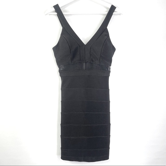 Emerald Sundae Bodycon Black Mini Dress Size Small - Picture 2 of 7